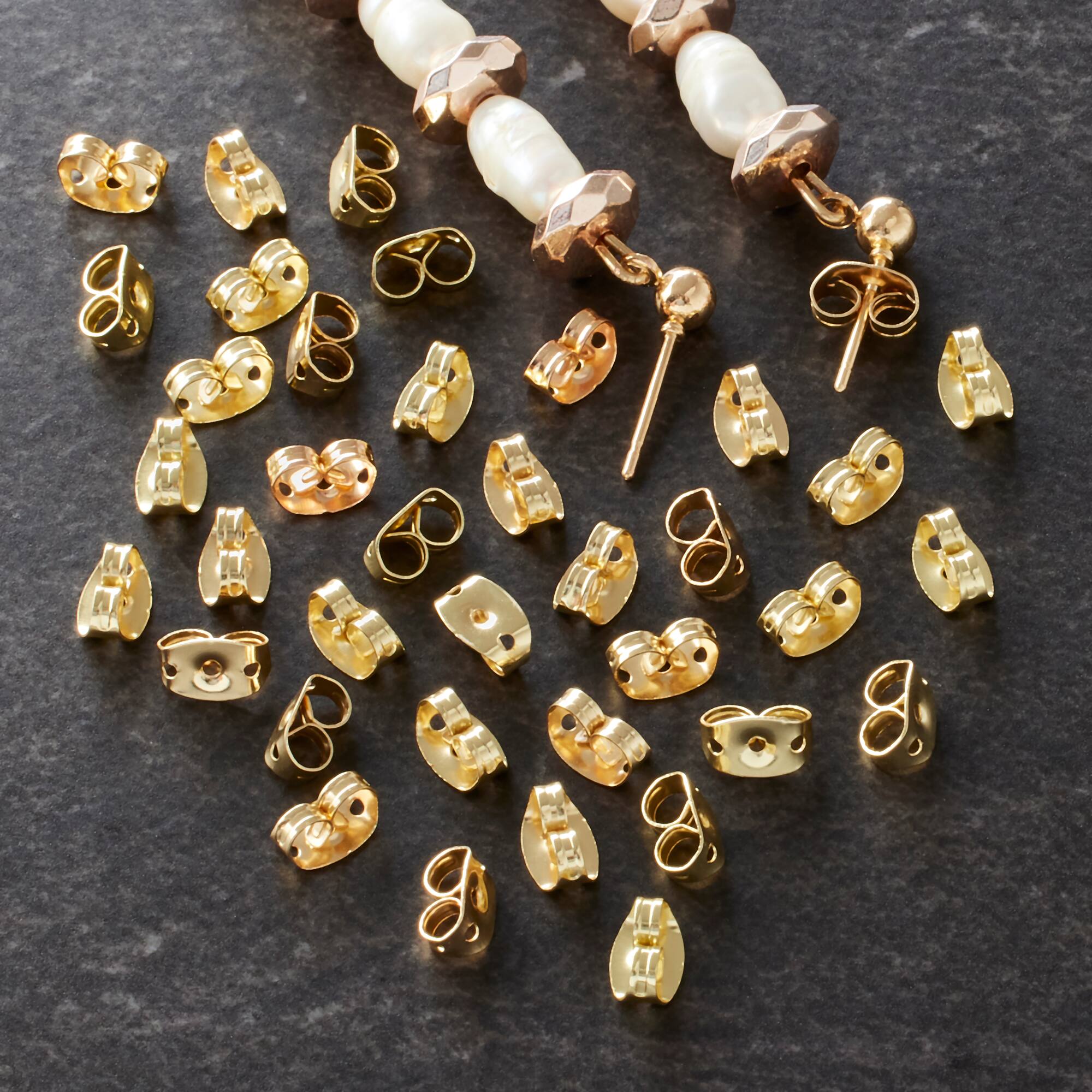 Gold Earring Backs by Bead Landing™